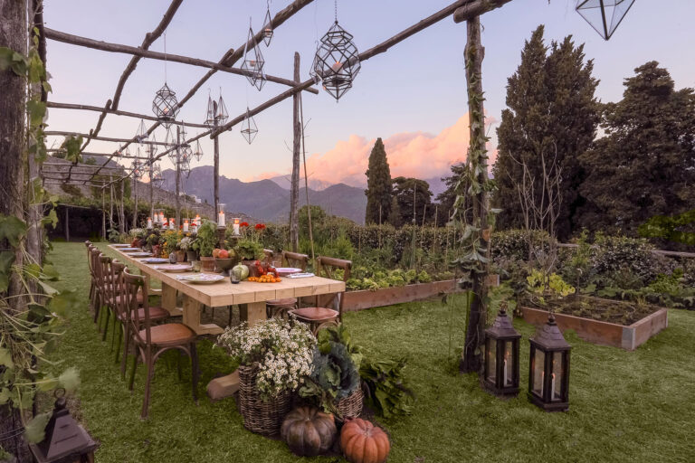 A Villa Cimbrone si cena nell’orto